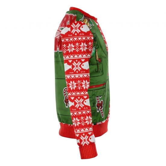Merry Fishmas Ugly Christmas Sweatshirt Colins Store 3