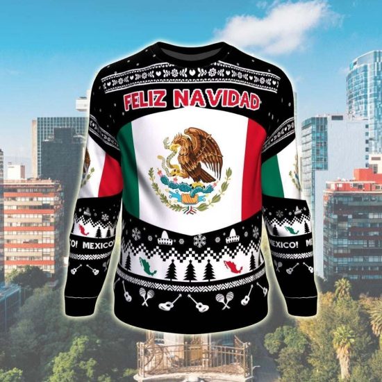 Mexican Christmas Unisex 3D Sweatshirt All Over Print