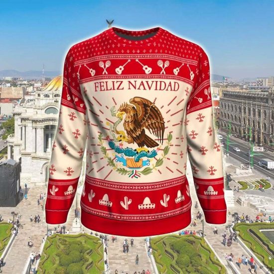 Mexico Christmas Unisex 3D Sweatshirt All Over Print