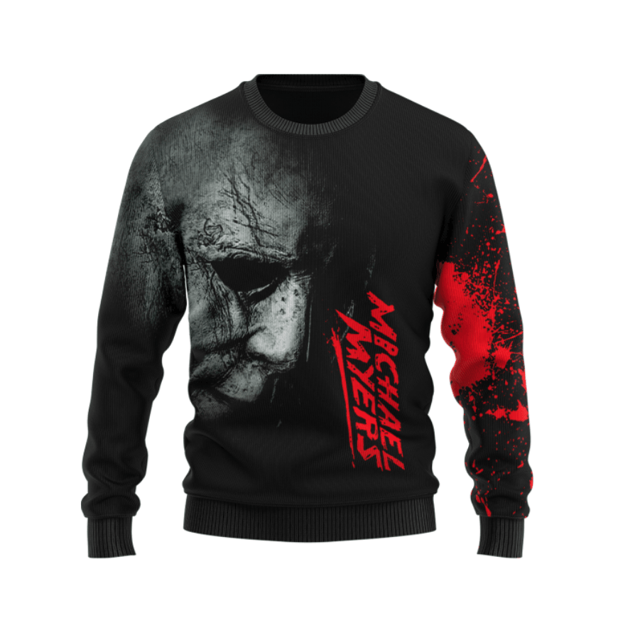 Michael-Myers-Christmas-Sweatshirt-1 Michael Myers Christmas Sweatshirt 1
