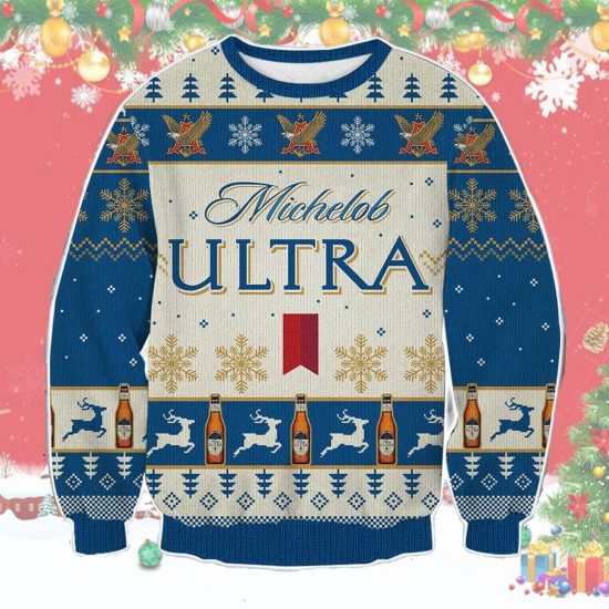 Michelob Ultra Ugly Christmas Sweatshirt