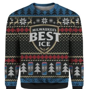 Milwaukee'S Best Ice Ugly Christmas Sweatshirt