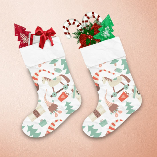 Modern Toys Gifts Box Houses And Gnomes Cartoon Christmas Stocking 1
