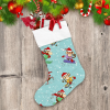 Monkey Doing Winter Sports Skating Snowboarding Skiing Christmas Stocking