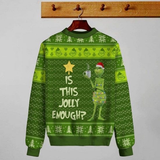 Movies Jolly Enough Knitting Pattern 3D Print Ugly Christmas Sweatshirt