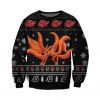 Naruto- Kurama Knitting Pattern 3D Print Ugly Sweatshirt