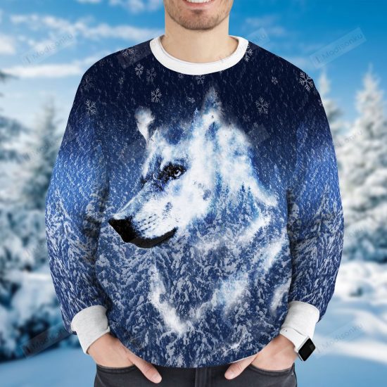 Nature Wolf Ugly Christmas Sweater