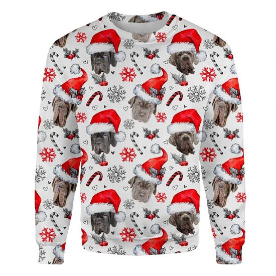 Neapolitan Mastiff Xmas Decor Ugly Christmas Sweatshirt Animal Dog Cat Sweater Unisex