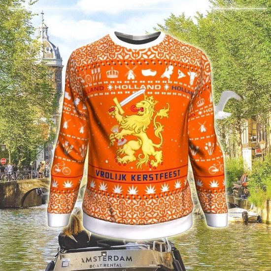 Netherlands Christmas Unisex 3D Sweatshirt All Over Print