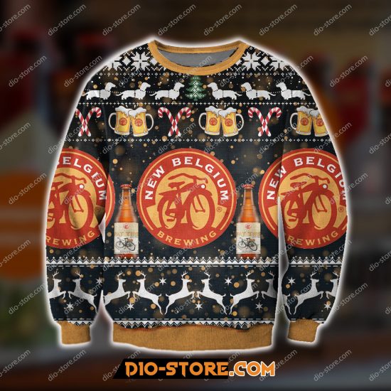 New Belgium Brewing Knitting Pattern 3D Print Ugly Sweatshirt