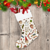 New Year's Eve Christmas Gnomes Gifts Elements Embroidery Christmas Stocking