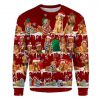 Nova Scotia Duck Tolling Retriever Snow Christmas Ugly Christmas Sweatshirt Animal Dog Cat Sweater