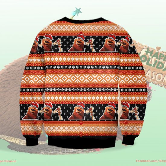 Open Season 3D All Over Printed Ugly Christmas Sweatshirt 1