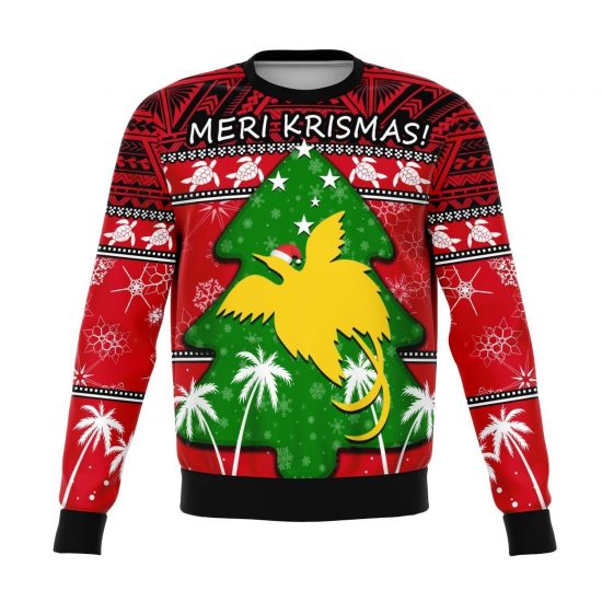 Papua New Guinea Christmas Tree Unisex 3D Sweatshirt All Over Print