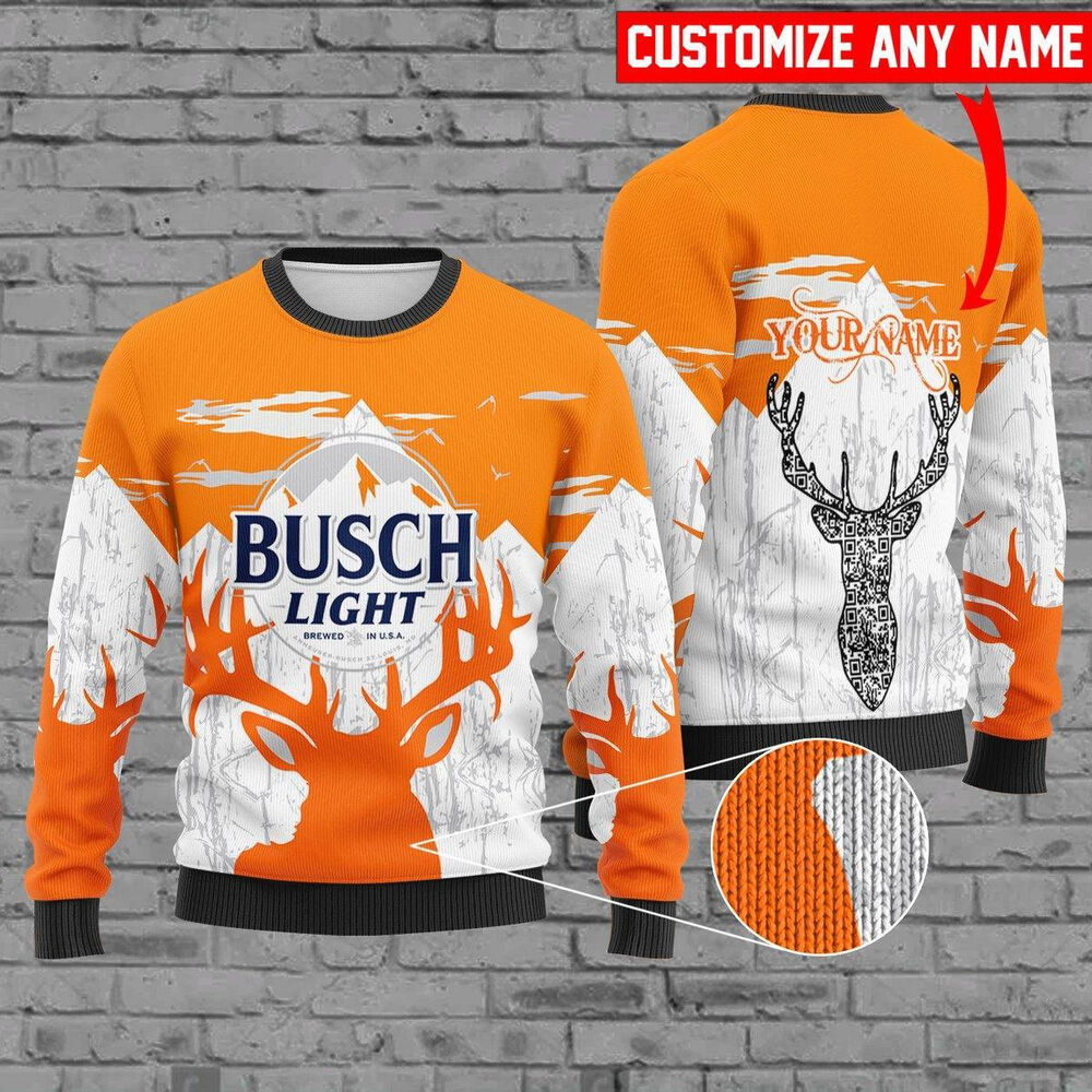 Personalized Busch Light Christmas Sweatshirt