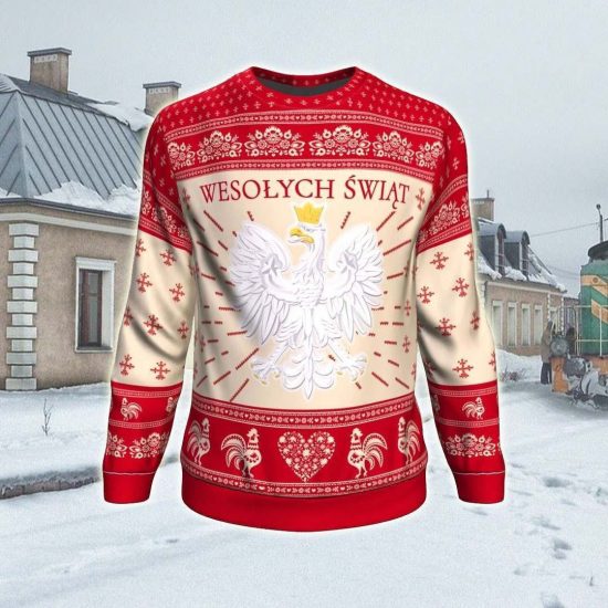 Poland Christmas Unisex 3D Sweatshirt All Over Print 1
