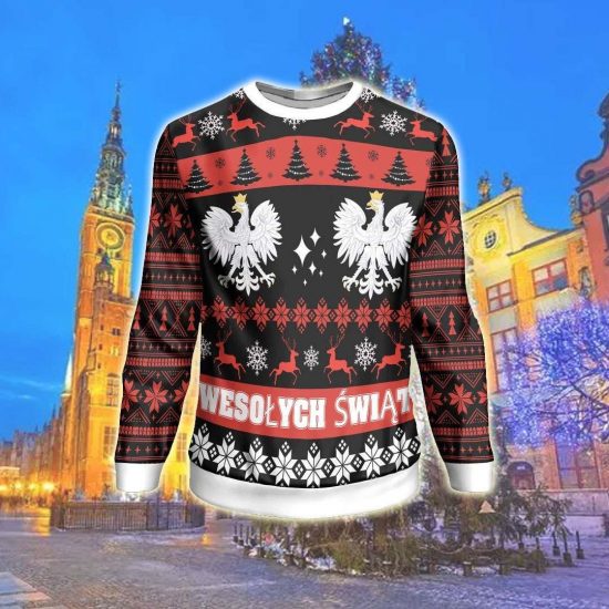 Poland Christmas Unisex 3D Sweatshirt All Over Print 2