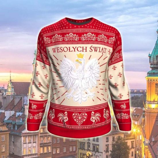 Poland Christmas Unisex 3D Sweatshirt All Over Print 3