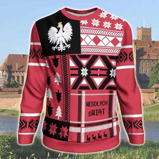 Poland Christmas Unisex 3D Sweatshirt All Over Print 4