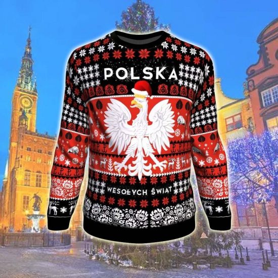 Poland Christmas Unisex 3D Sweatshirt All Over Print