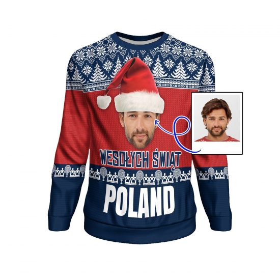 Poland Personalised Polish Ugly Christmas Style Unisex 3D Sweatshirt All Over Print