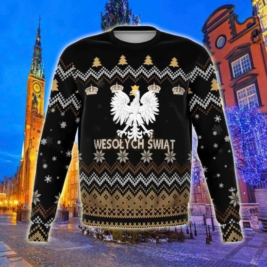 Poland Special Version Christmas Unisex 3D Sweatshirt All Over Print