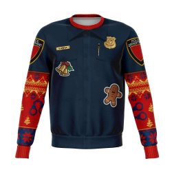 Police Navidad - Funny Christmas Fleece Lined Fashion Sweatshirt
