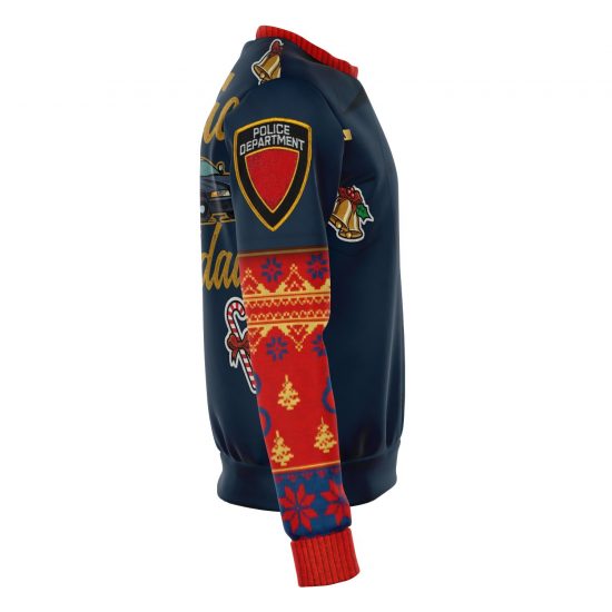 Police Navidad Ugly Christmas Sweatshirt Colins Store 3