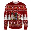 Portuguese Water Dog Ugly Christmas Sweatshirt Animal Dog Cat Sweater Unisex