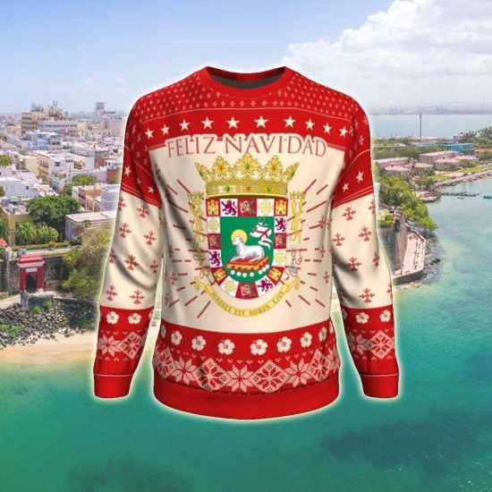 Puerto Rican Christmas Unisex 3D Sweatshirt All Over Print
