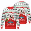 Pug Dog Christmas Unisex All Over Print Cotton Sweatshirt