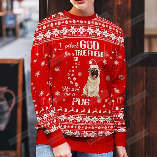 Pug Dog Ugly Christmas Sweater
