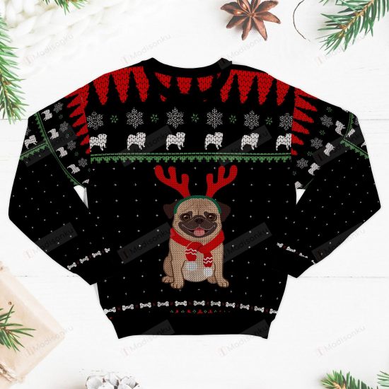 Pug Merry Christmas Ugly Christmas Sweater