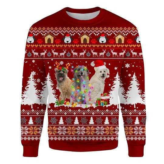 Pyrenean Shepherd Ugly Christmas Sweatshirt Animal Dog Cat Sweater Unisex