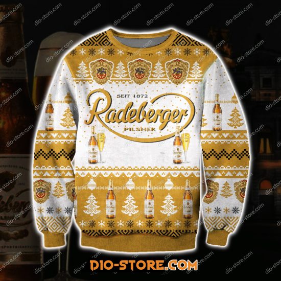 Radeberger Pilsner Beer Knitting Pattern 3D Print Ugly Sweatshirt 1