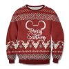 Reindeer Love Christmas Unisex All Over Print Cotton Sweatshirt