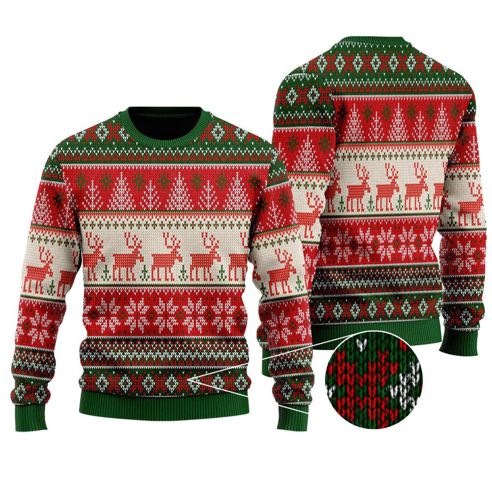 Reindeer Pattern Ugly Sweaters
