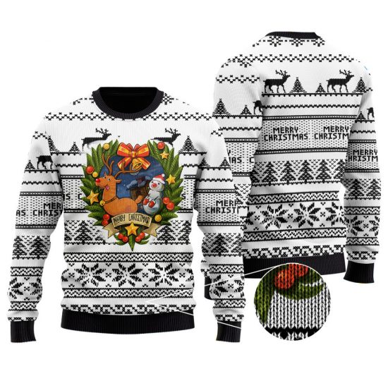 Reindeer - Snowman Christmas Ugly Sweaters
