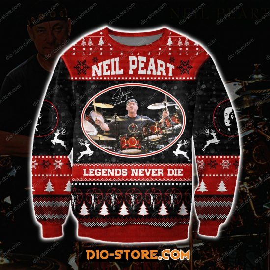 Rush Drummer Neil Peart-Legends Never Die 3D Print Ugly Sweatshirt
