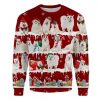 Samoyed Snow Christmas Ugly Christmas Sweatshirt Animal Dog Cat Sweater Unisex