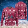 Santa And Deer Motobike Christmas Sweatshirt - Knitted Santa Deer -Christmas Funny Santa Sweatshirt -Ugly Christmas Sweatshirt - Christmas Sweatshirt