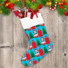 Santa Claus Cow And Christmas Tree Christmas Stocking