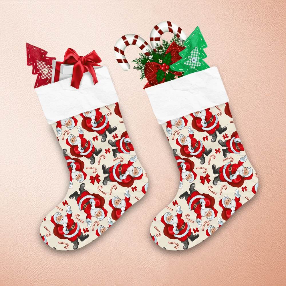 Santa-Claus-Hold-The-Bag-Of-Gifts-Christmas-Candy-Cane-Christmas-Stocking-1 Santa Claus Hold The Bag Of Gifts Christmas Candy Cane Christmas Stocking 1