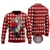 Santa Claus Riding Dinosaur Christmas Ugly Sweaters