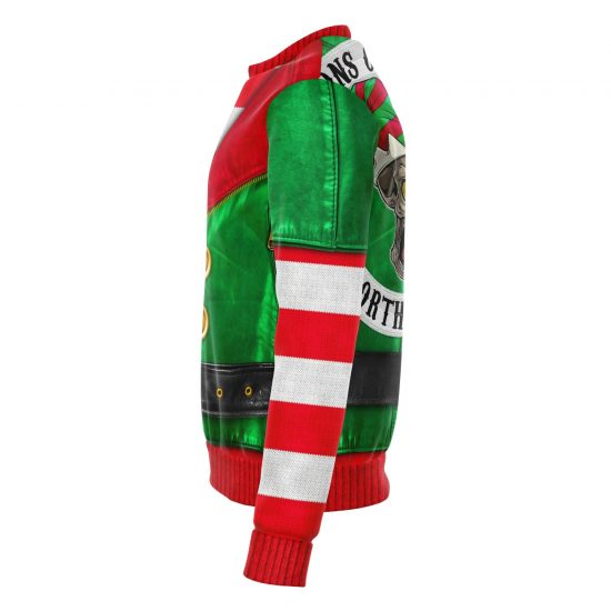 SantaS Little Biker Ugly Christmas Sweatshirt Colins Store 2