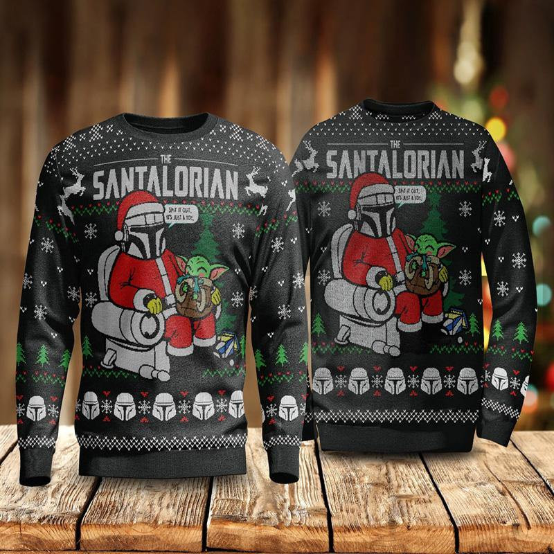 Santalorian-Ugly-Christmas-Sweatshirt Santalorian Ugly Christmas Sweatshirt