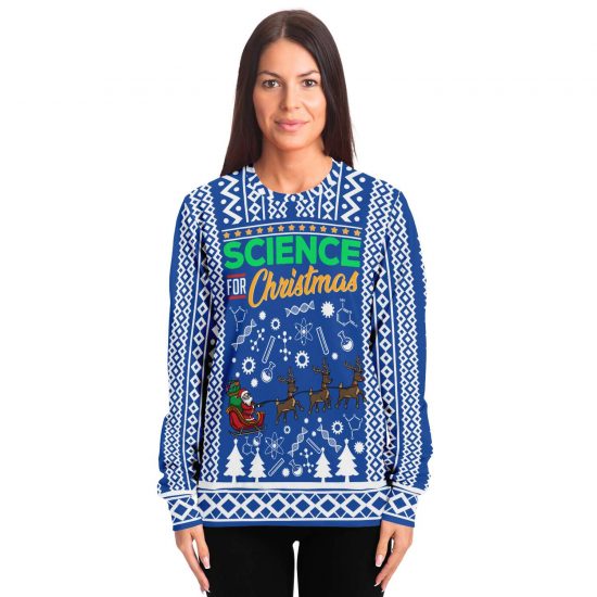 Science For Christmas Ugly Christmas Sweatshirt Colins Store 2