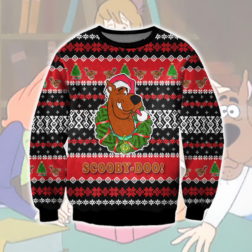 Scooby-Doo 3D All Over Printed Ugly Christmas Sweatshirt