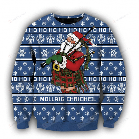 Scottish Santa Ugly Christmas Sweater