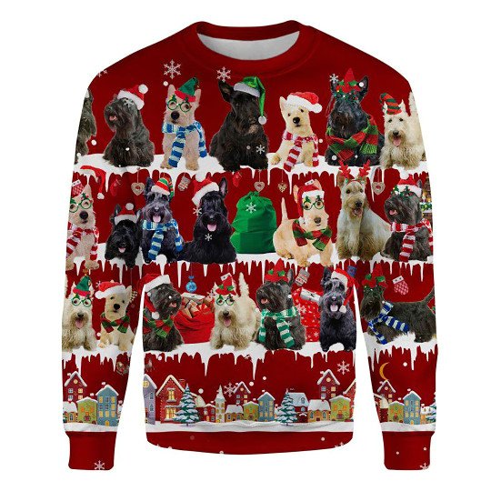 Scottish Terrier Snow Christmas Ugly Christmas Sweatshirt Animal Dog Cat Sweater Unisex